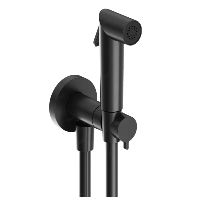 Гигиенический душ, Almar, Shut Off, цвет-Deep Black Polished PVD (Товар заказной, возврату не подлежит)