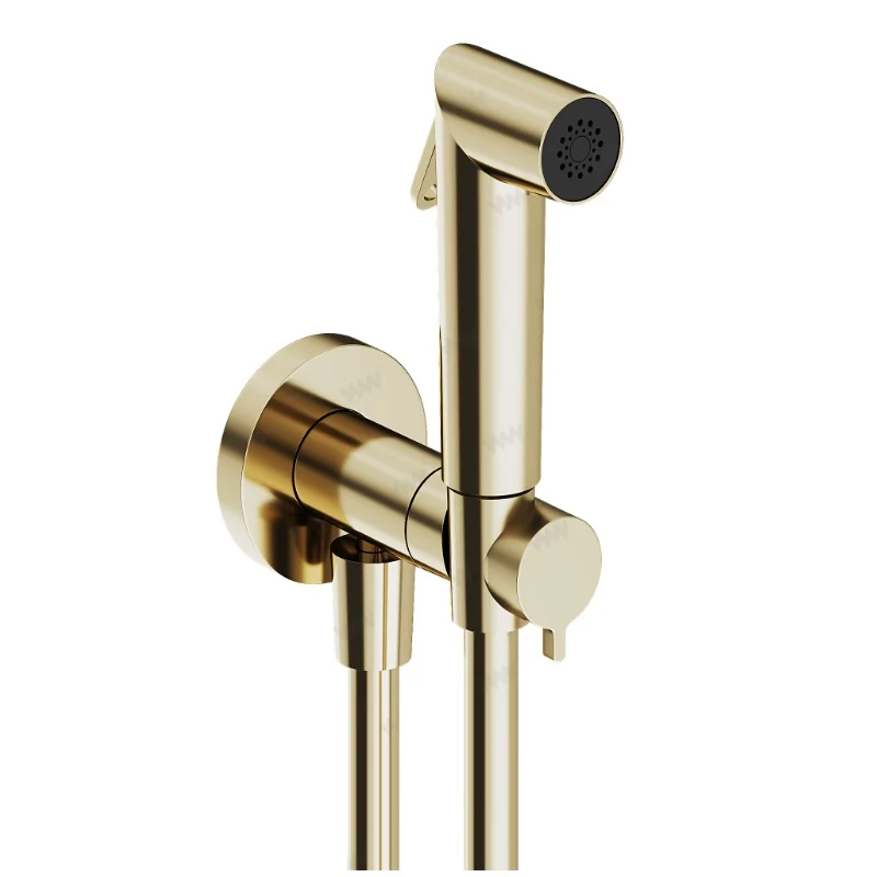 Гигиенический душ, Almar, Shut Off, цвет-Gold Polished PVD (Товар заказной, возврату не подлежит)
