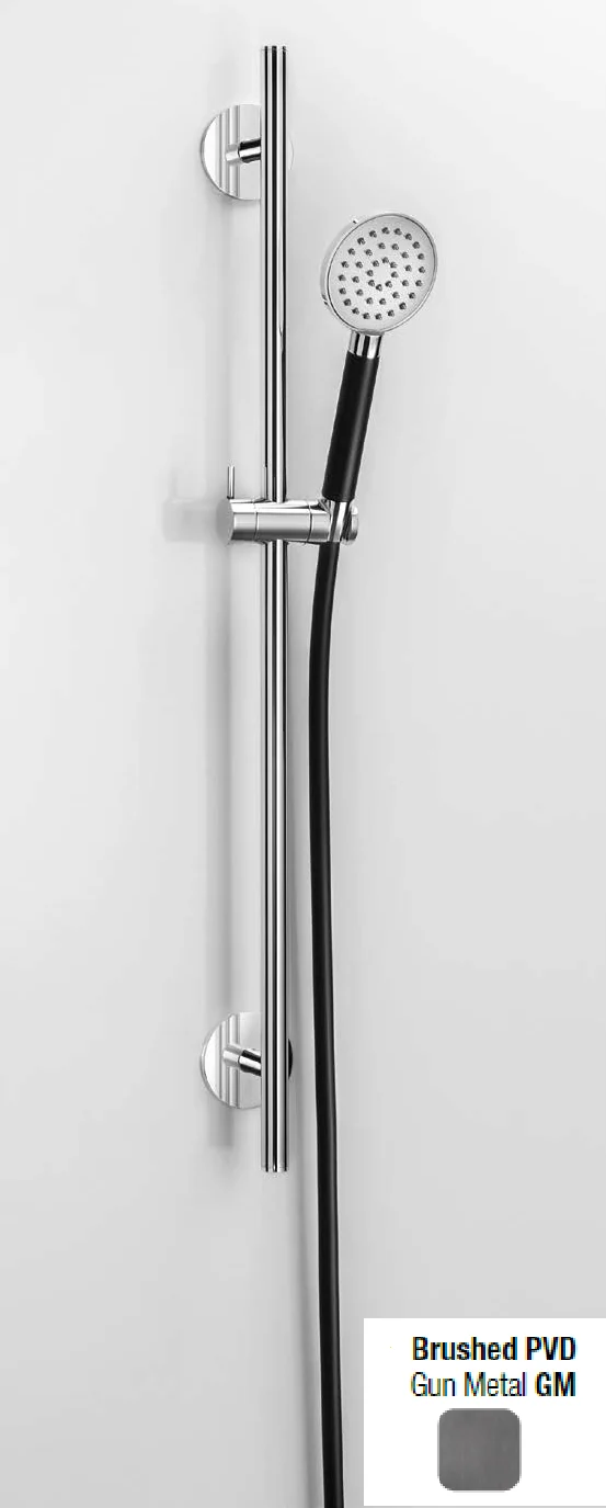 Душевой гарнитур, Almar, Sliding Rails set, 90*224, цвет-Gun Metal Brushed PVD (Товар заказной, возврату не подлежит)