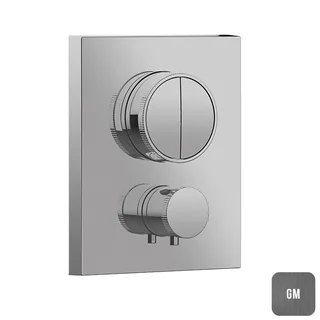 Смеситель для душа, Almar, Core, на 2 потребителя, цвет-Gun Metal Brushed PVD (Товар заказной, возврату не подлежит)