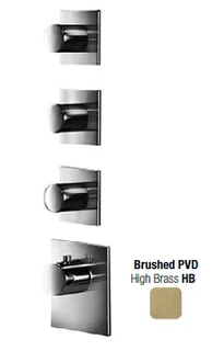 Смеситель для душа, Almar, Water Control High Flow, на 3 потребителя, цвет-High Brass Brushed PVD (Товар заказной, возврату не подлежит) — иконка