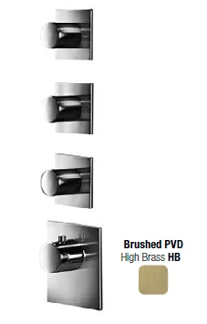 Смеситель для душа, Almar, Water Control High Flow, на 3 потребителя, цвет-High Brass Brushed PVD (Товар заказной, возврату не подлежит)