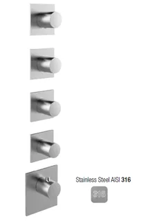 Смеситель для душа, Almar, 316 Stainless Steel, на 4 потребителя, цвет-Stainless Steel AISI 316 (Товар заказной, возврату не подлежит)