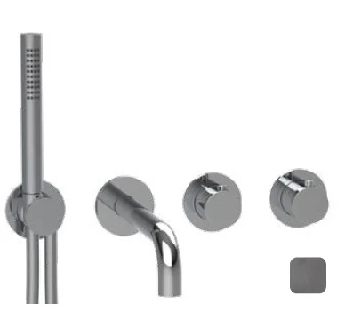 Смеситель для ванны и душа, Almar, Water Control Modular, цвет-Gun Metal Brushed PVD (Товар заказной, возврату не подлежит)