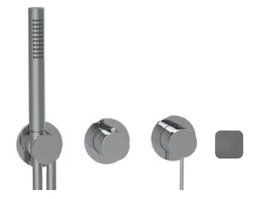 Смеситель для душа, Almar, 316 Stainless Steel, на 2/3 потребителя, цвет-Gun Metal Brushed PVD (Товар заказной, возврату не подлежит)