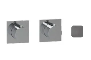 Смеситель для душа, Almar, Water Control Modular, на 2/3 потребителя, цвет-Gun Metal Brushed PVD (Товар заказной, возврату не подлежит)