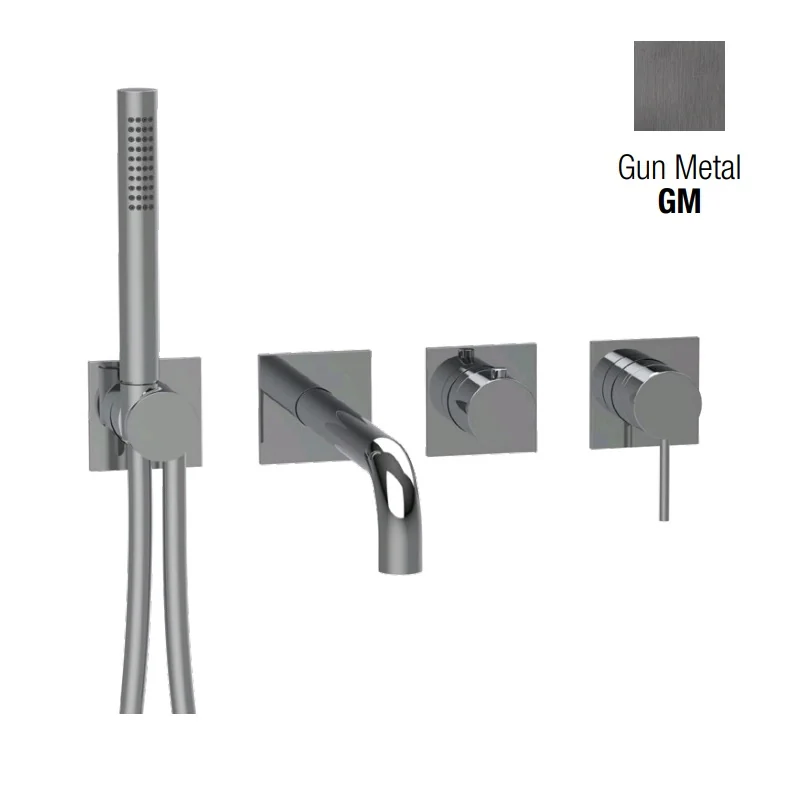 Смеситель для ванны и душа, Almar, Water Control Modular, цвет-Gun Metal Brushed PVD (Товар заказной, возврату не подлежит)
