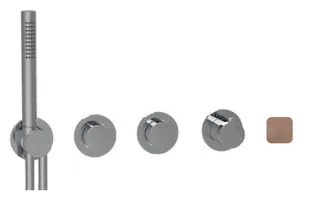 Смеситель для душа, Almar, Modular Push, на 2 потребителя, цвет-Copper Brushed PVD (Товар заказной, возврату не подлежит)