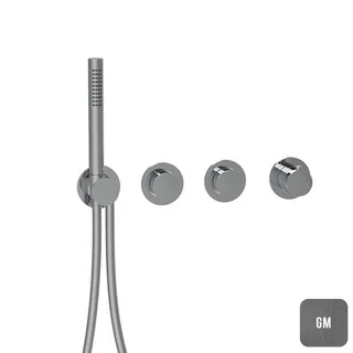Смеситель для душа, Almar, Modular Push, на 2 потребителя, цвет-Gun Metal Brushed PVD (Товар заказной, возврату не подлежит)