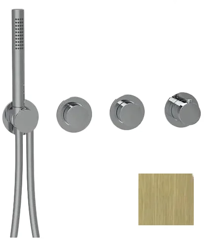 Смеситель для душа, Almar, Modular Push, на 2 потребителя, цвет-High Brass Brushed PVD (Товар заказной, возврату не подлежит)