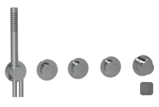 Смеситель для душа, Almar, Water Control Modular, на 3 потребителя, цвет-Gun Metal Brushed PVD (Товар заказной, возврату не подлежит)