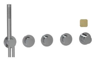 Смеситель для душа, Almar, Water Control Modular, на 3 потребителя, цвет-High Brass Brushed PVD (Товар заказной, возврату не подлежит)