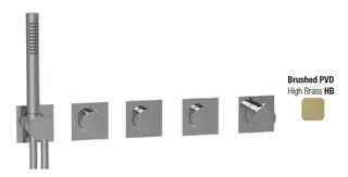 Смеситель для душа, Almar, Modular Push, на 3 потребителя, цвет-High Brass Brushed PVD (Товар заказной, возврату не подлежит)