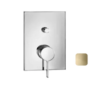 Смеситель для душа, Almar, Core, на 2 потребителя, с переключателем, цвет-Gold Polished PVD (Товар заказной, возврату не подлежит)