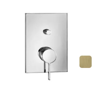 Смеситель для душа, Almar, Core, на 2 потребителя, с переключателем, цвет-High Brass Brushed PVD (Товар заказной, возврату не подлежит)