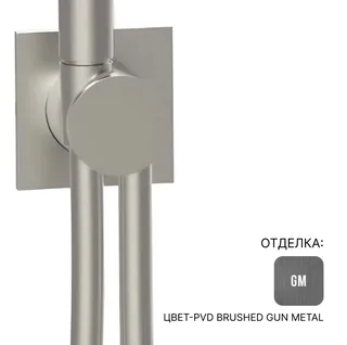 Шланговое подсоединение, Almar, Showers Accessories с держателем и шлангом, цвет-Brushed PVD Gun Metal (Товар заказной, возврату не подлежит)