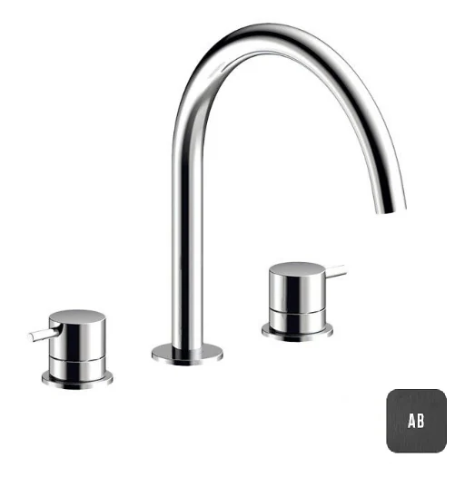 Смеситель для раковины, Almar, цвет-Absolute Black Brushed PVD (Товар заказной, возврату не подлежит)