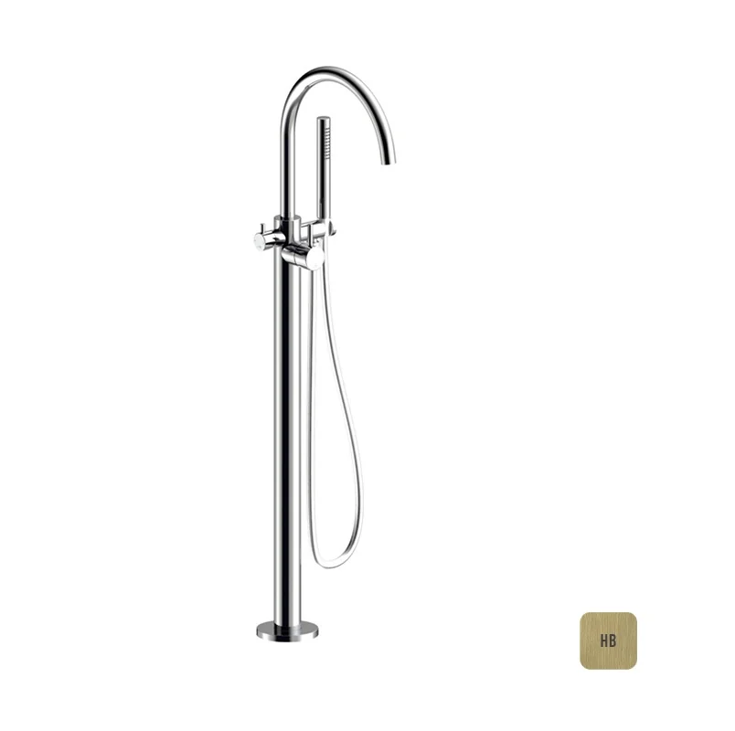 Смеситель для ванны и душа, Almar, напольный, цвет-High Brass Brushed PVD (Товар заказной, возврату не подлежит)