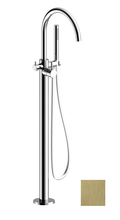 Смеситель для ванны и душа, Almar, напольный, цвет-Brushed Nickel (Товар заказной, возврату не подлежит)
