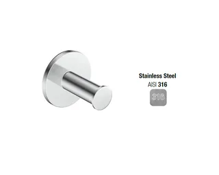 Крючок, Almar, Collezione 316, шгв 49*47*49, цвет-Stainless Steel AISI 316 (Товар заказной, возврату не подлежит)