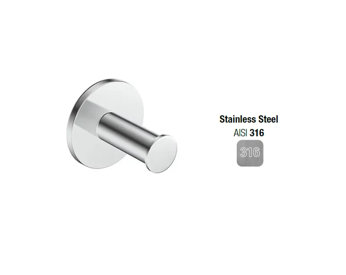 Крючок, Almar, Collezione 316, шгв 49*47*49, цвет-Stainless Steel AISI 316 (Товар заказной, возврату не подлежит)