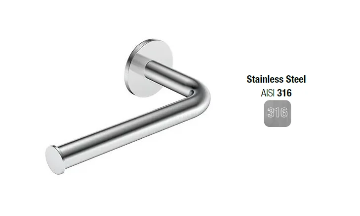 Бумагодержатель, Almar, Collezione 316, шв 147*49, цвет-Stainless Steel AISI 316 (Товар заказной, возврату не подлежит)