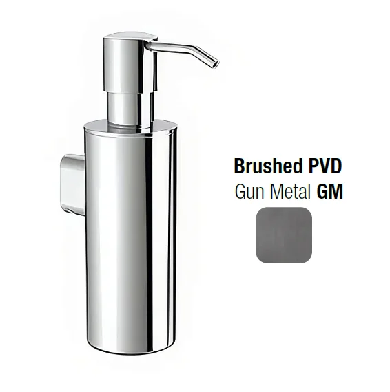 Дозатор для жидкого мыла, Almar, шгв 63*118*189, цвет колбы/дозатора-Gun Metal Brushed PVD (Товар заказной, возврату не подлежит)