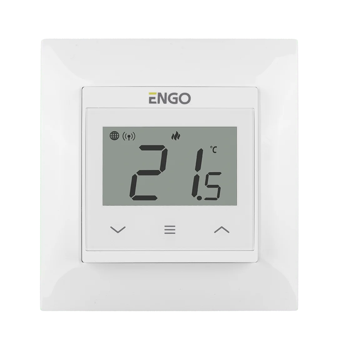 Терморегулятор, Engo Controls, проводной, встраиваемый, программируемый, белый (ст.арт. E55W230WIFI)