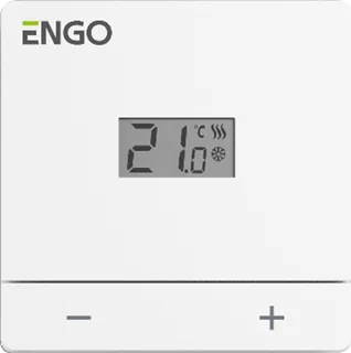 Проводной терморегулятор, Engo Controls, накладной, 24В, цвет-белый