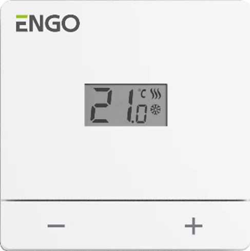 Проводной терморегулятор, Engo Controls, накладной, 24В, цвет-белый