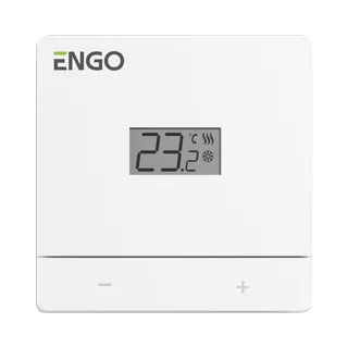 Терморегулятор, Engo Controls, проводной, накладной, 230В, белый