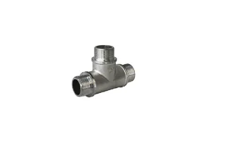 Тройник, ELSEN, Tin plated Metalit, ННН, 1/2", 1/2", 1/2", латунь с покрытием TIN (олово), равнопроходной