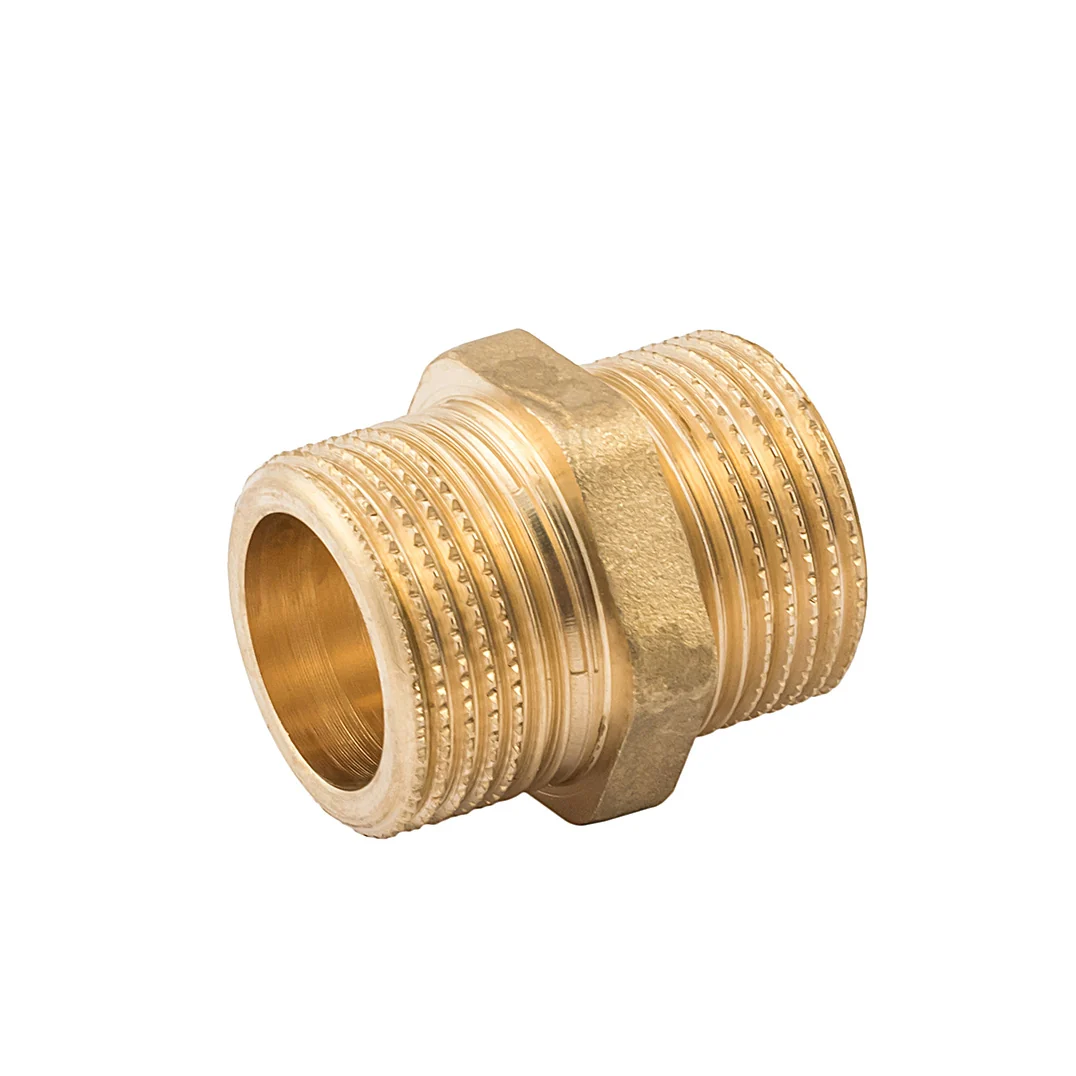 Ниппель, ELSEN, Metalit, НН, 1/4", 1/4", латунь, равнопроходной