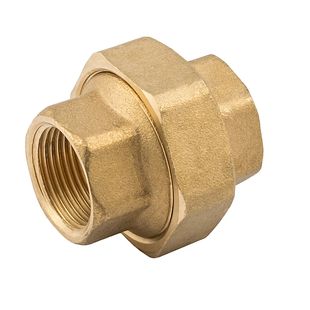 Сгон американка, ELSEN, Metalit, прямой, ВВ, 1", 1", латунь, с плоским уплотнением