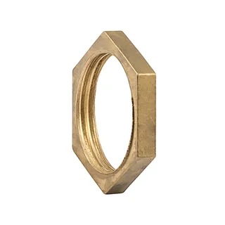 Гайка стопорная, ELSEN, Metalit, В, 1", латунь, без фланца
