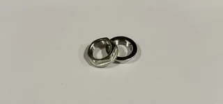 Гайка стопорная, ELSEN, Tin plated Metalit, В, 1/2", латунь с покрытием TIN (олово), с фланцем, CN