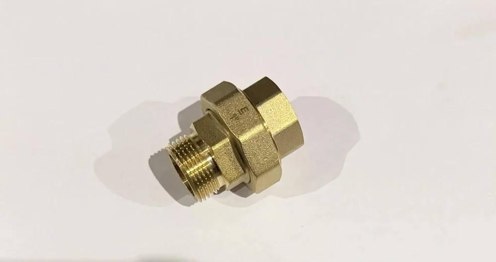 Сгон американка, ELSEN, Metalit, прямой, НВ, 1", 1", латунь, с плоским уплотнением, CN
