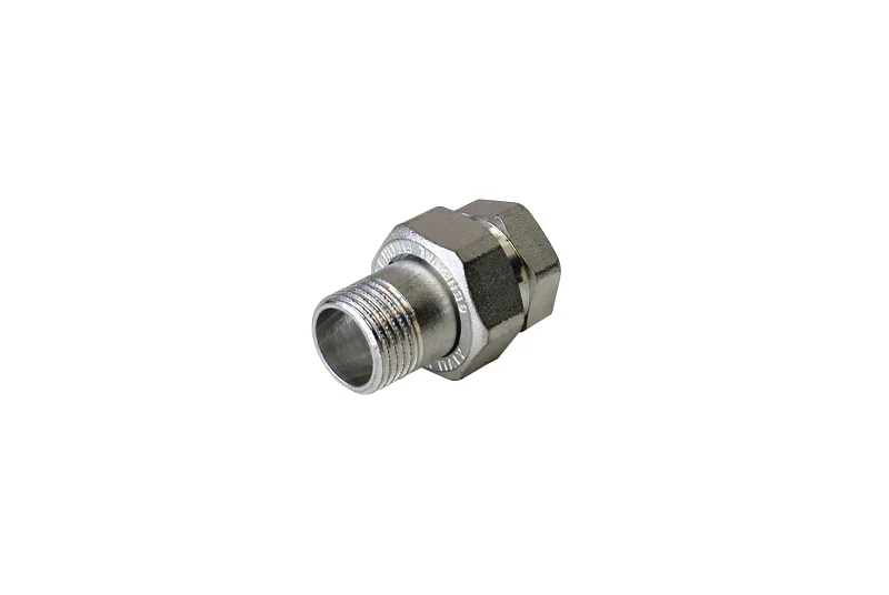 Сгон американка, ELSEN, Tin plated Metalit, прямой, НВ, 3/4", 3/4", латунь с покрытием TIN (олово), с плоским уплотнением