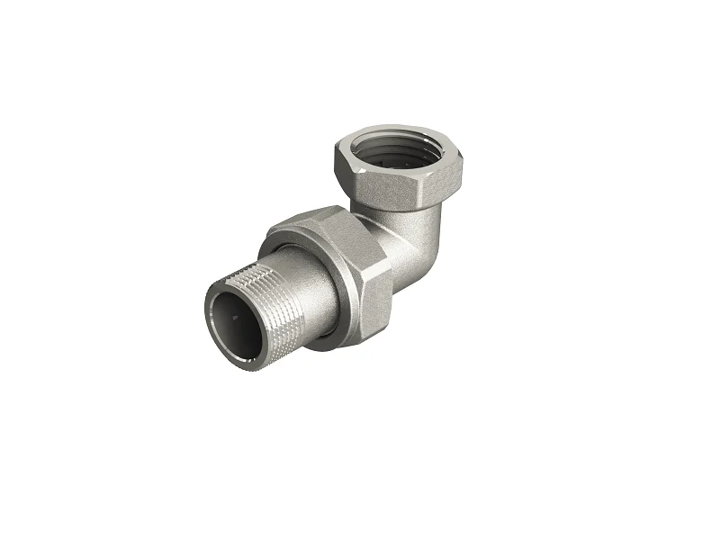Сгон американка, ELSEN, Tin plated Metalit, угловой, НВ, 3/4", 3/4", латунь с покрытием TIN (олово), с плоским уплотнением