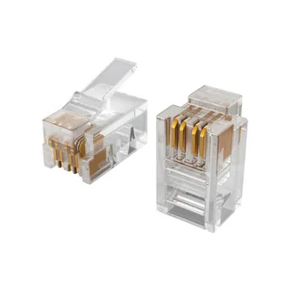 Коннектор, ectoControl, 4P4C (RJ11), в упаковке 10 шт — иконка