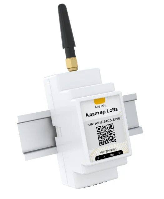 Адаптер, ectoControl, для беспроводных датчиков LoRa, DIN ДОП