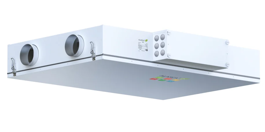 ECO H300EC W, Вентиляционная установка Alasca ECO приточно-вытяжная с энтальпийным пластинчатым рекуператором