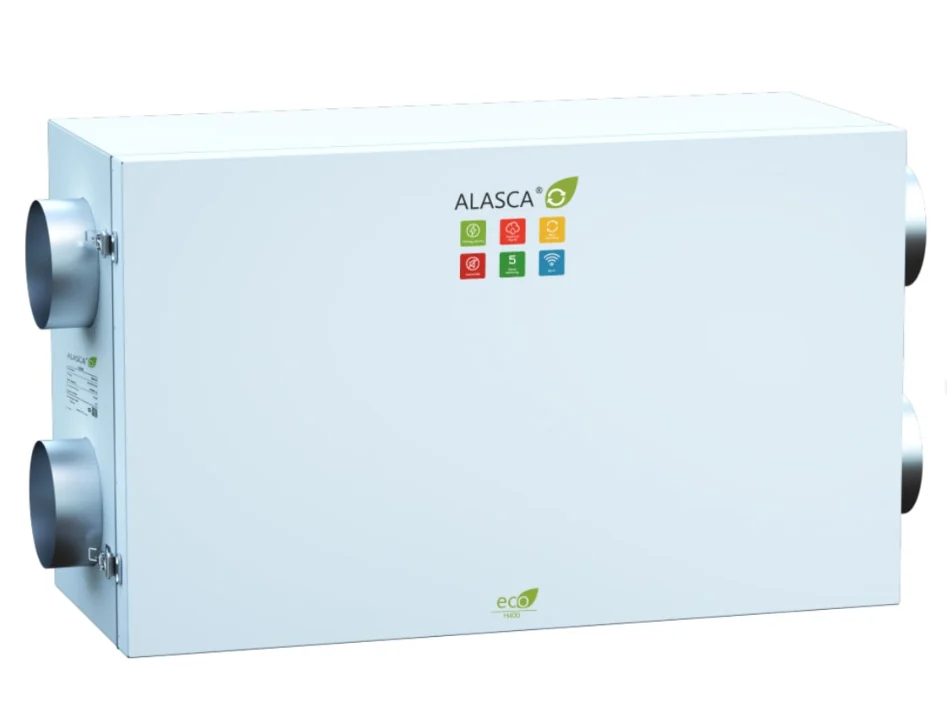 ECO H700EC W, Вентиляционная установка Alasca ECO приточно-вытяжная с энтальпийным пластинчатым рекуператором