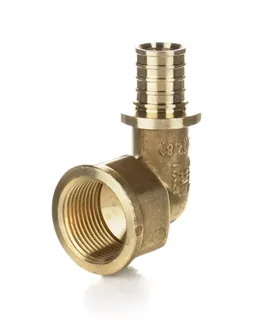 Угольник 90°, ELSEN, Monolit, В, 16, 3/4", латунь, CN
