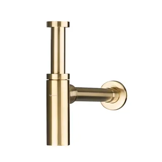 Сифон, Splendy, Elegance, для раковин, бутылочный, 1 1/4" х 35, цвет-золото матовое (брашированное) — иконка