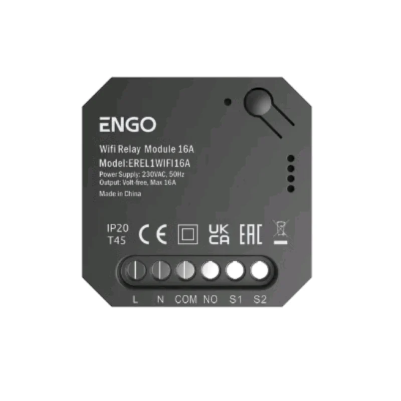 Реле, Engo Controls, WIFI, 1x16A, выход NO-COM