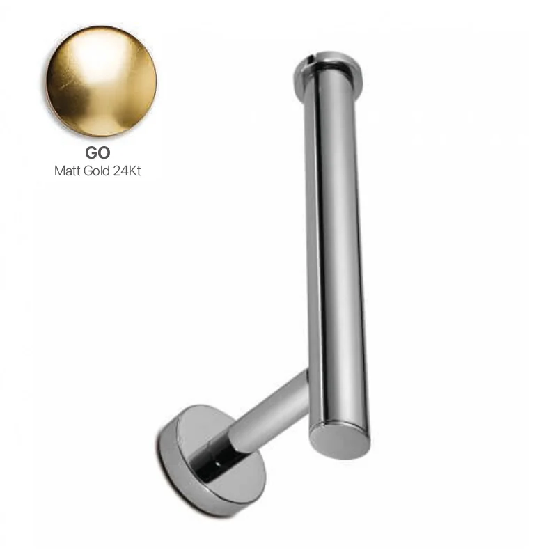Держатель запасного рулона бумаги, 3SC, Europe, шгв 40*80*170, цвет-Matt Gold 24Kt