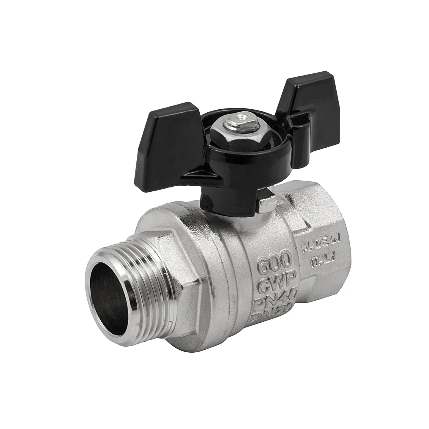 Кран шаровой, Strong T, 3/4", НВ, ручка-бабочка