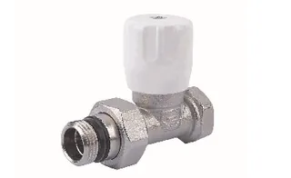 Вентиль, ручной, прямой, 3/4", 1/2", Н ЕК-Н, никелированный