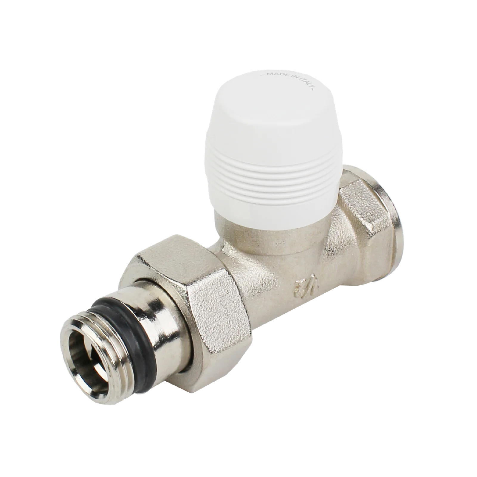 Вентиль, отсекающий, прямой, 1/2", 1/2", ВН, никелированный (старый EVR07.3411)